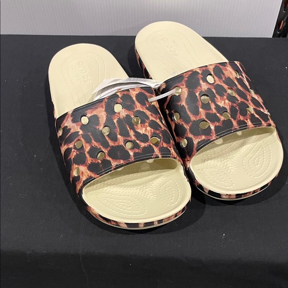 Brand new Crocs slides